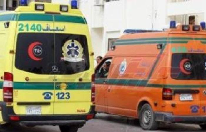 إصابة 12 شخصا فى حادث انقلاب ميكروباص على طريق أسيوط الغربى