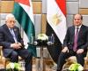 الرئيس السيسى يلتقى نظيره الفلسطيني بموسكو ويؤكد دعم مصر الكامل للقضية الفلسطينية
